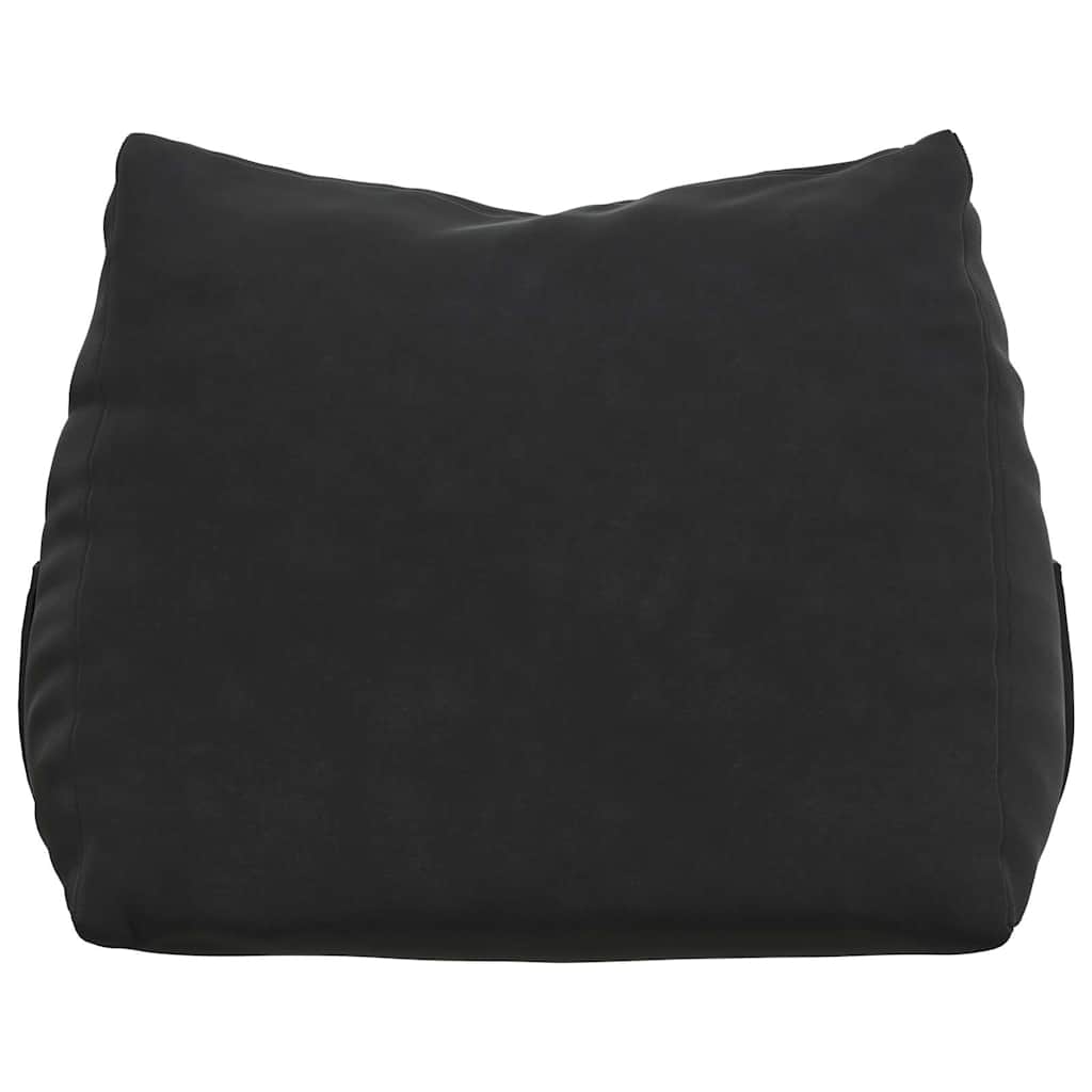 Back Cushion Black 45 X 20 X 35 Cm Cord Fabric