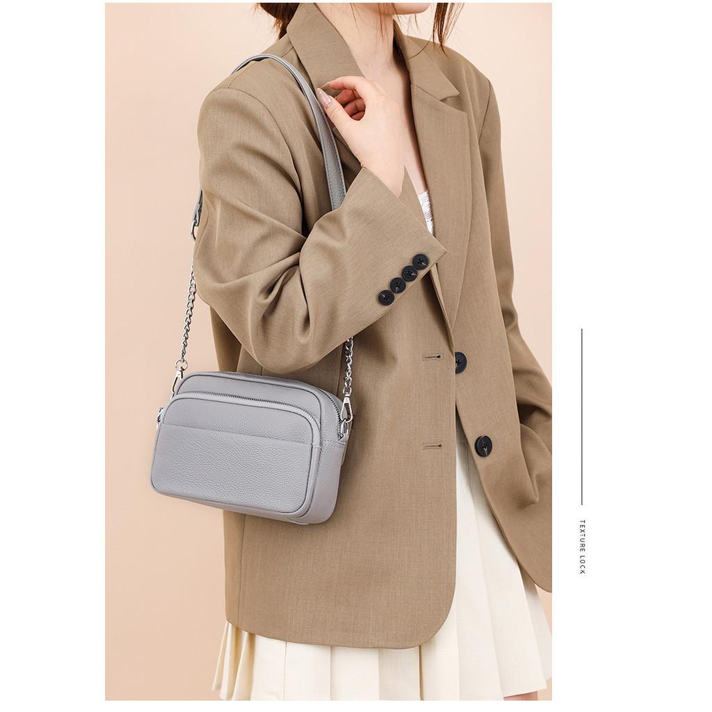 IELGY Ladies Fashion Cross-Body Small Square Bag Simple All-Match