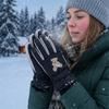 Non-slip Winter Skiing Gloves Warm Outdoor Sports Gloves Fashion Cycling Gloves  for Women