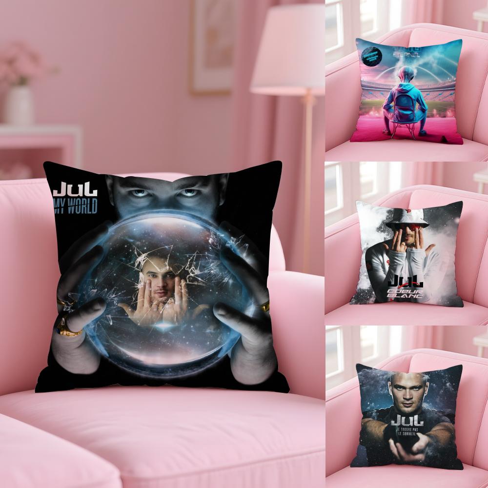 Fashion Jul The Machine Pillow Case Short Plush Double-Sided Printing Home Machine Washable In Warm Winter Cushion Cover