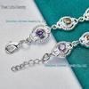 West Lake Beauty Multicolor Zircon Silver Bracelet for Women
