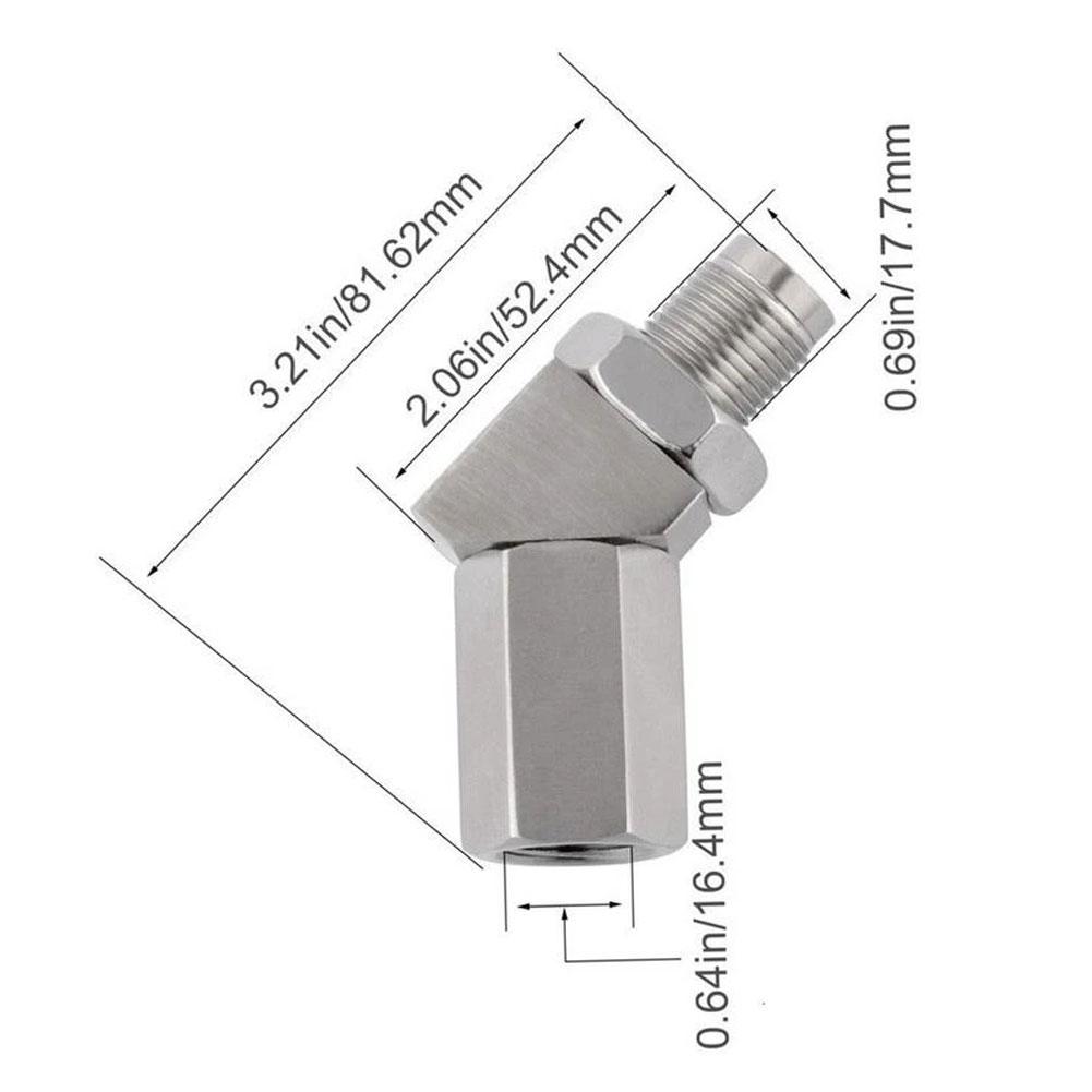 1pcs Universal Steel SS304 Check Engine Light Spacer M18X1.5 CEL Catalyst Auto Mini O I6S0