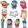Crayon Shin-chan PVC Croc Shoe Charms, Soft Rubber Shoe Flowers for Hole Shoe Decoration