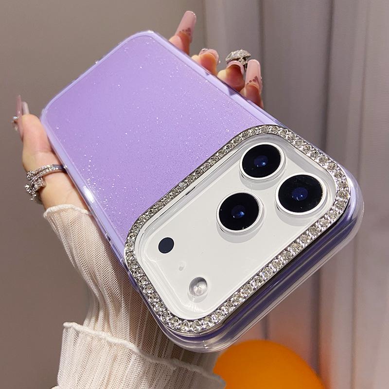 Luxus Glitzer Diamant Strass Handyhülle für IPhone 17 Air 16 Pro Max 15 14 13 12Pro 2 in 1 Stoßfeste Rückabdeckung Caque