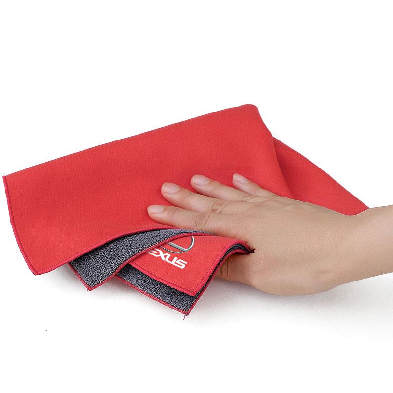 Plush Car Cleaning Towel Wipe Dry Cloth Absorb No Shed Lint Car Tools For Lexus CT ES LS GS IS HS LF-30 NX RX UX GX LX LM LC RC RCF SC LFA LF-C2 LF-FC