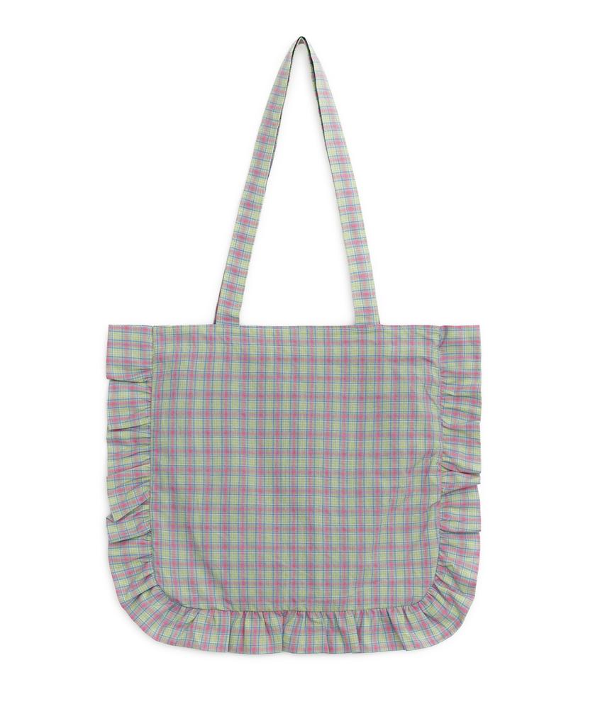 Hug Your Skin Sweet Check Shoulder Bag (Green)