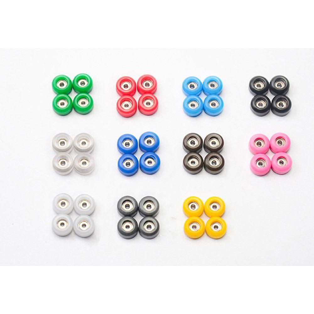 1/4Pcs Urethane Fingerboard Wheels Professional Finger Skate Board Accessory Durable Bearing Wheel