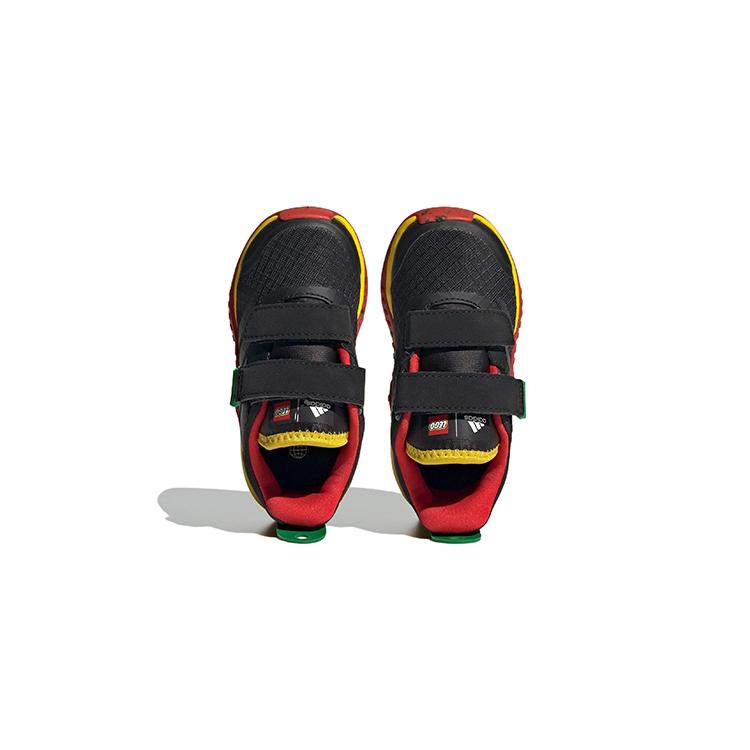 Adidas Sport Dna Comfortable And Trendy Low top Sports Casual Shoes Black Red Yellow Infant And Toddler HQ1309