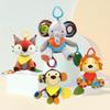 Shinse Plush Animal Rattle, Baby Toy, Cute Fabric Toy, Suitable for Babies 3 Months and Up, Cotton, Popular, Baby Shower Gift, Educational Toy,