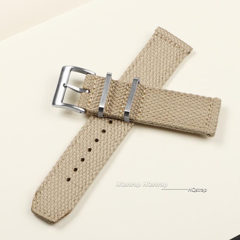 20mm 22mm Baumwoll-Nylon-Uhrenarmband für Casio Herren Militär-Sportband Gewebtes Canvas-Gewebeband für Seiko Schnellverschluss-Armband