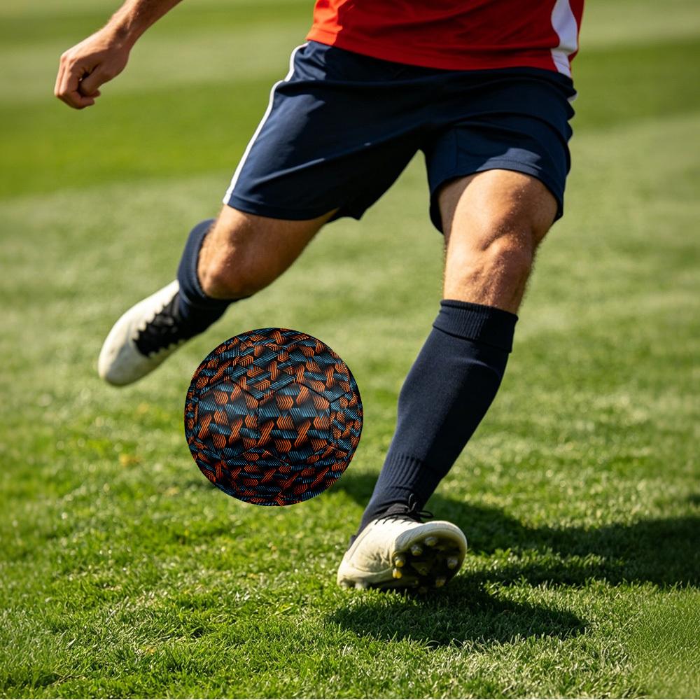 1pc Geometric Arrow Theme Soccer Ball Football, Size 5, Lightweight PVC, Outdoor Training Soccer Ball,Gift j60410