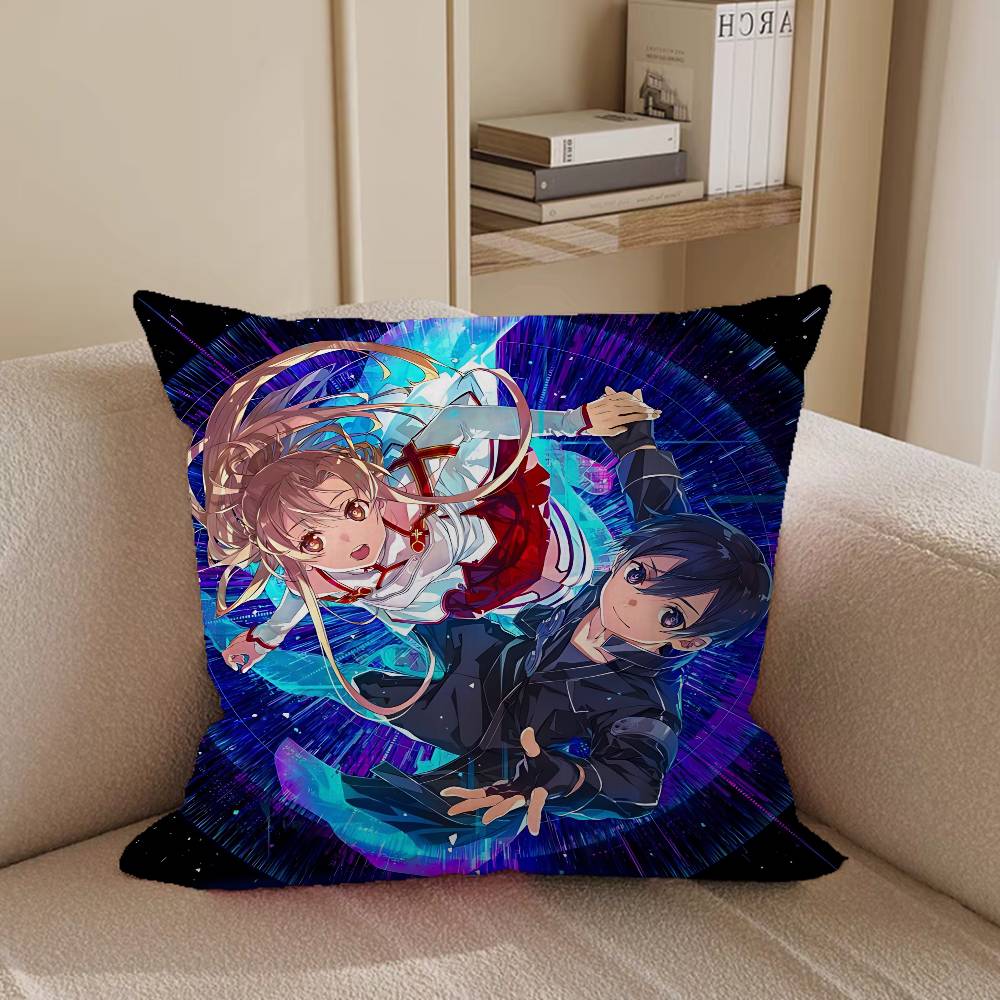 Sword Art O-Online Pillow Cover Sofa Cushion Cover Home Room Decoration Children Gift