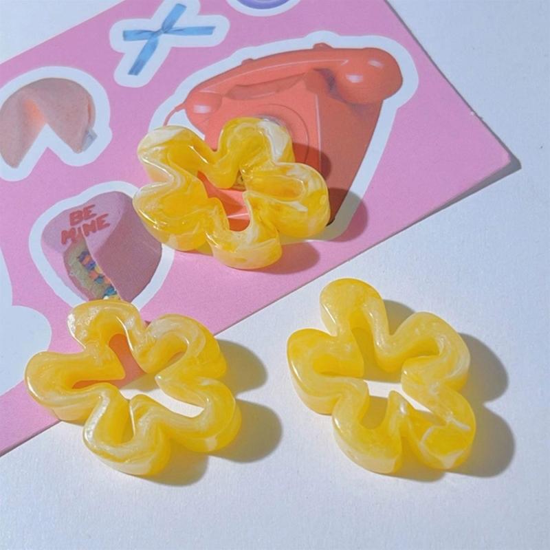 Flower Connector Abstract Large Hollow Flowers Charms Pendant for DIY Hairpin Headwear Earrings Necklaces Jewelry Making