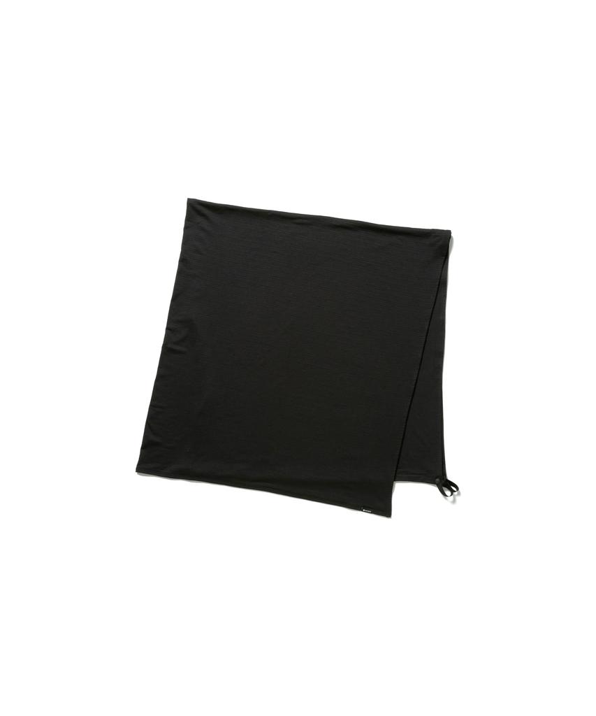 Snow Peak Breathable Dry Grid Outdoor Towel Blanket, Free Size, Black, AC-25SU013