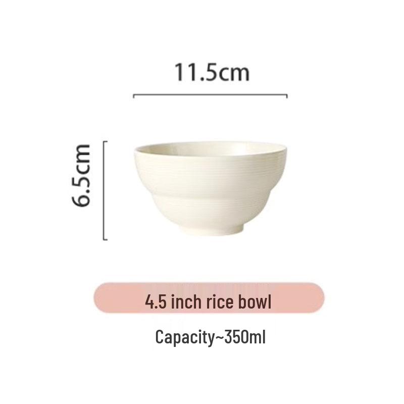 Nordic Simple Cream Ceramic Bowl and Plate Set for Housewarming - 2024 New Collection