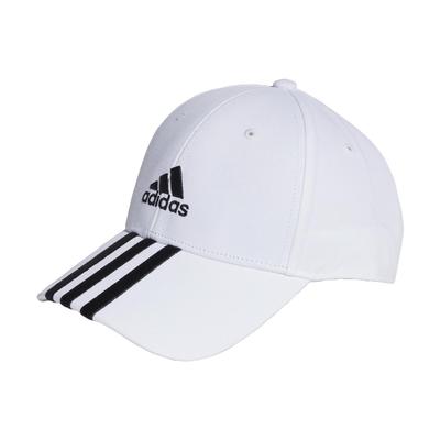 Cap 3 Stripes Cotton Twill Baseball Cap DKH29 OSFX [Adidas] Men's White/Black (II3509)