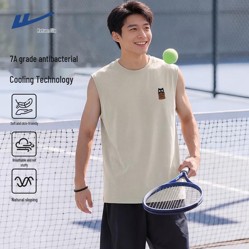 Warrior Men s 7A Antibacterial MHL Pocket Cat Sleeveless T-Shirt L