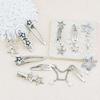 10Pcs/5Pcs Metal Star Barrettes Hair Clips Punk Pentagrams Charm Hairpin Hair Accessories for Women Fashionable Jewelry