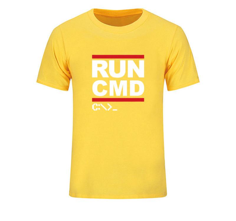 Run Cmd Programmer T Shirt Great Youth Rude T Shirts Round Collar Short Sleeve T Shirts