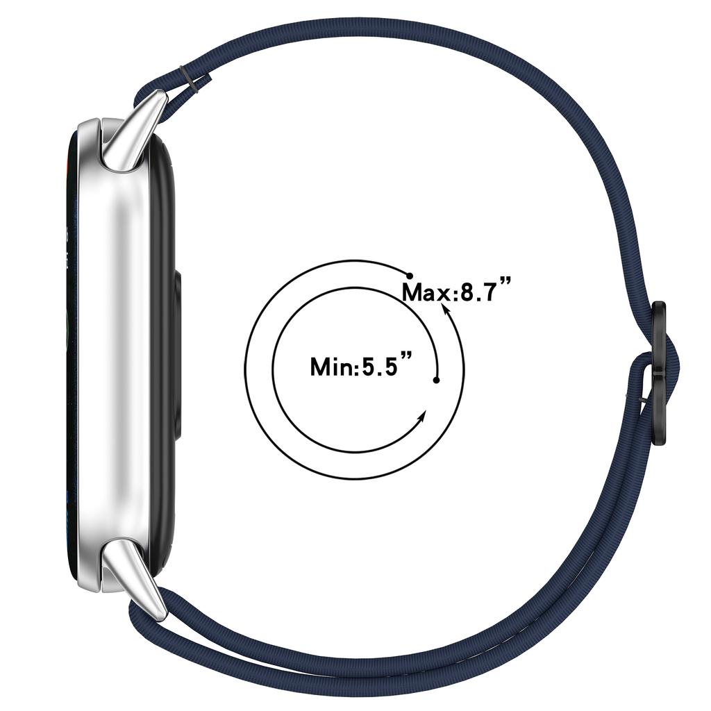 Hårband för Xiaomi Mi Band 9 8 Remtillbehör Elastisk Nylonögla Ersättning correa bracelet Miband9 Miband8 band