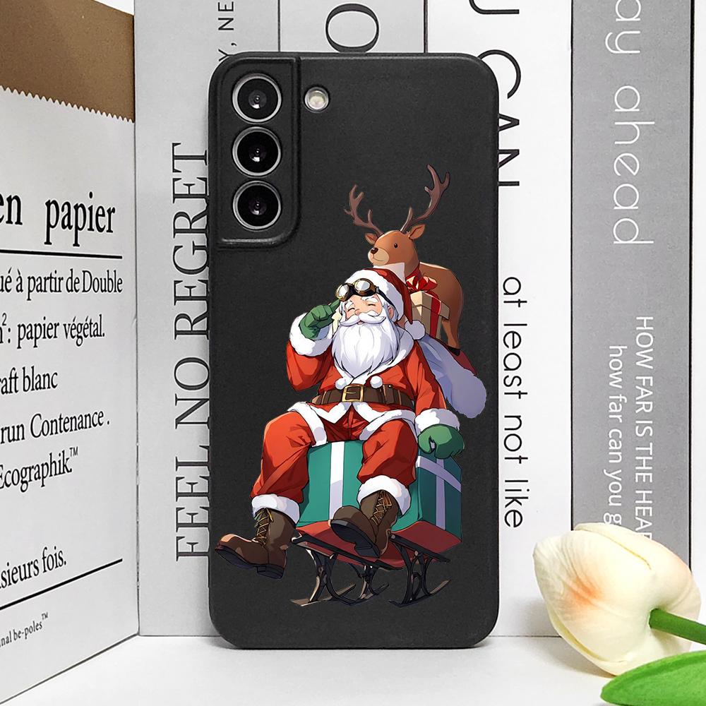 Cute New Year Gifts Snow Elk Merry Christmas Phone Case for Huawei Honor 90 70 100 Pro Nova10 11 9 P60 P30 Mate 50Pro Soft Cover