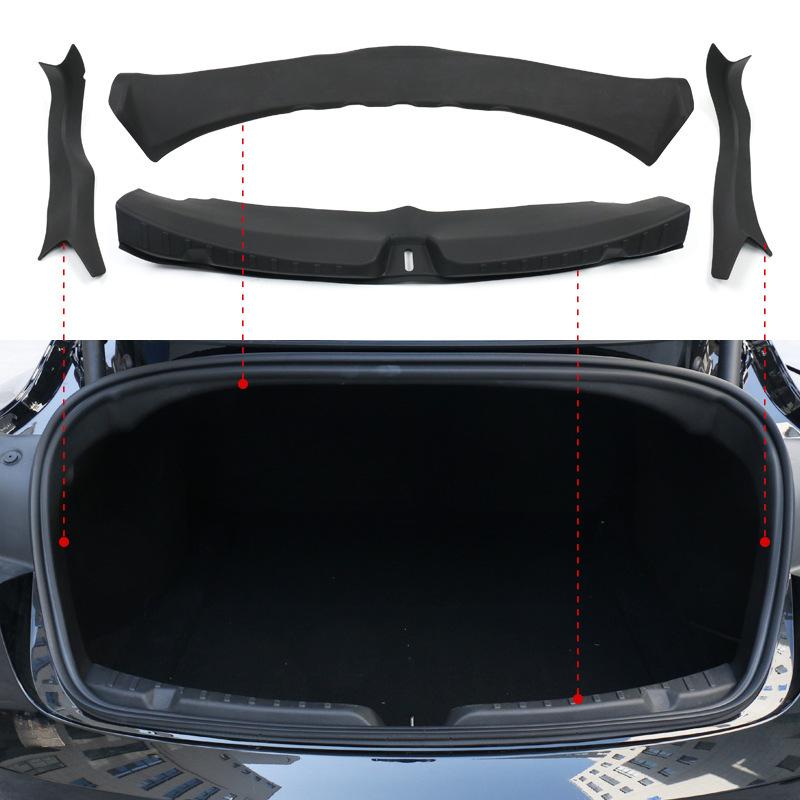 TPE Floor Mats for Tesla Model Y3 Interior - Complete Set for New Car Modification