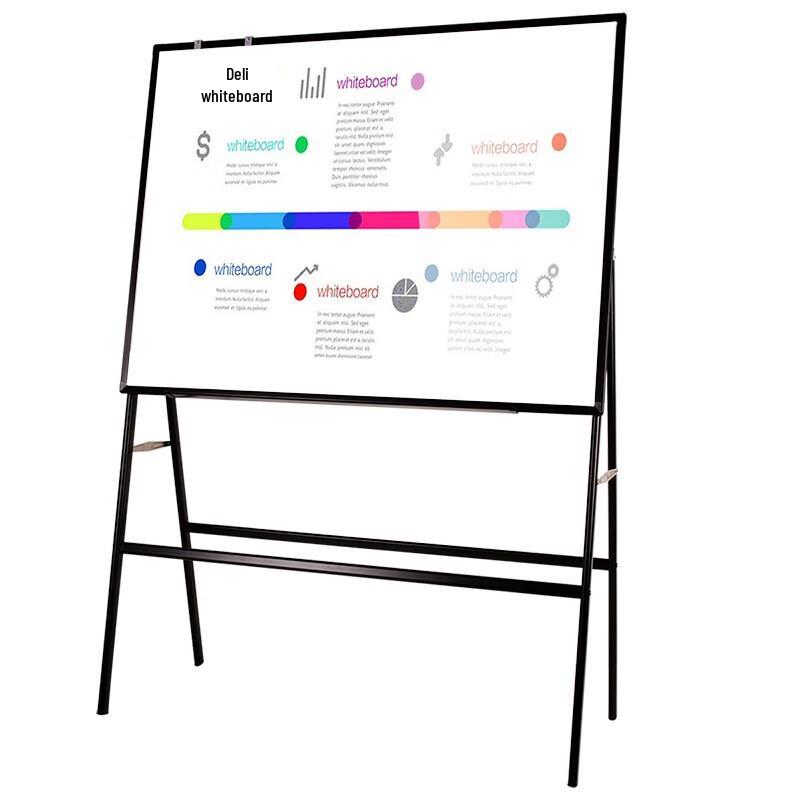 Deli 8784 Movable Magnetic Double-Sided Whiteboard 90x120cm