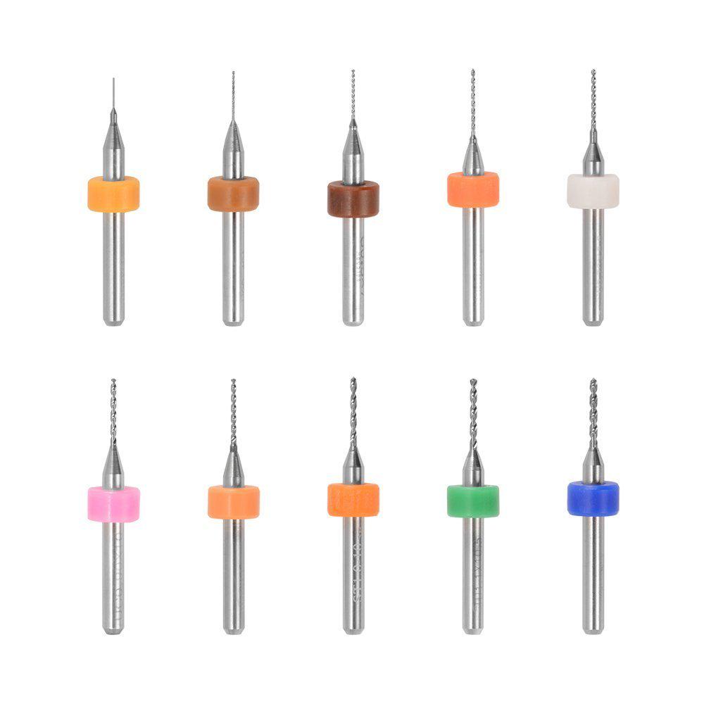10Pcs PCB Print Leiterplatte Carbide Micro Drill Bits Tool 0.3mm to 1.2 mm 10Pcs PCB Print Leiterplatte Carbide Micro Drill Bits Tool 0.3mm to 1.2 mm