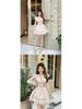 New Arrival: French Floral Princess Mini Dress with Puffy Skirt and Flutter Sleeves