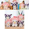 Large Cute Melodic Plush Toy With Bottle Style Kuromi And My Melody For Girls