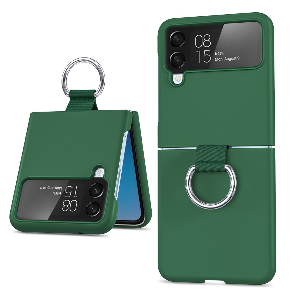 Applicable to Samsung ZFlip1 folding webbing ring mobile phone case ZFlip1 anti-drop skin matte protective case