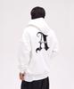 Astral Projection Astral A Oversized Wide Shoulder Zip-Up Hoodie_White