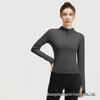 Giacca da Yoga da Donna Slim-Fit a Maniche Lunghe - Traspirante, ad Alta Elasticità, con Collo Alto, Top Fitness