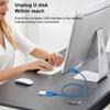 0.3m USB 3.0 Male To Female Extension Cable for Printer/Hard Disk Box/Set-Top Box