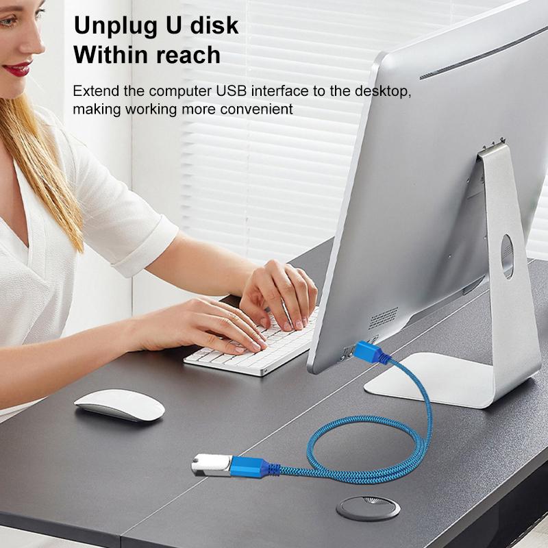 0.3m USB 3.0 Male To Female Extension Cable for Printer/Hard Disk Box/Set-Top Box