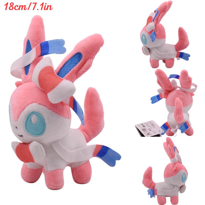 9 Styles Kawaii Eevee Vaporeon Espeon Umbreon Sylveon Plush Toys Cartoon Flareon Jolteon Glaceon Leafeon Peluche Dolls Plushies