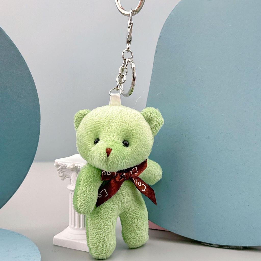 Portachiavi Ciondolo Tuta Peluche Orsacchiotto - Piccolo Giocattolo Regalo