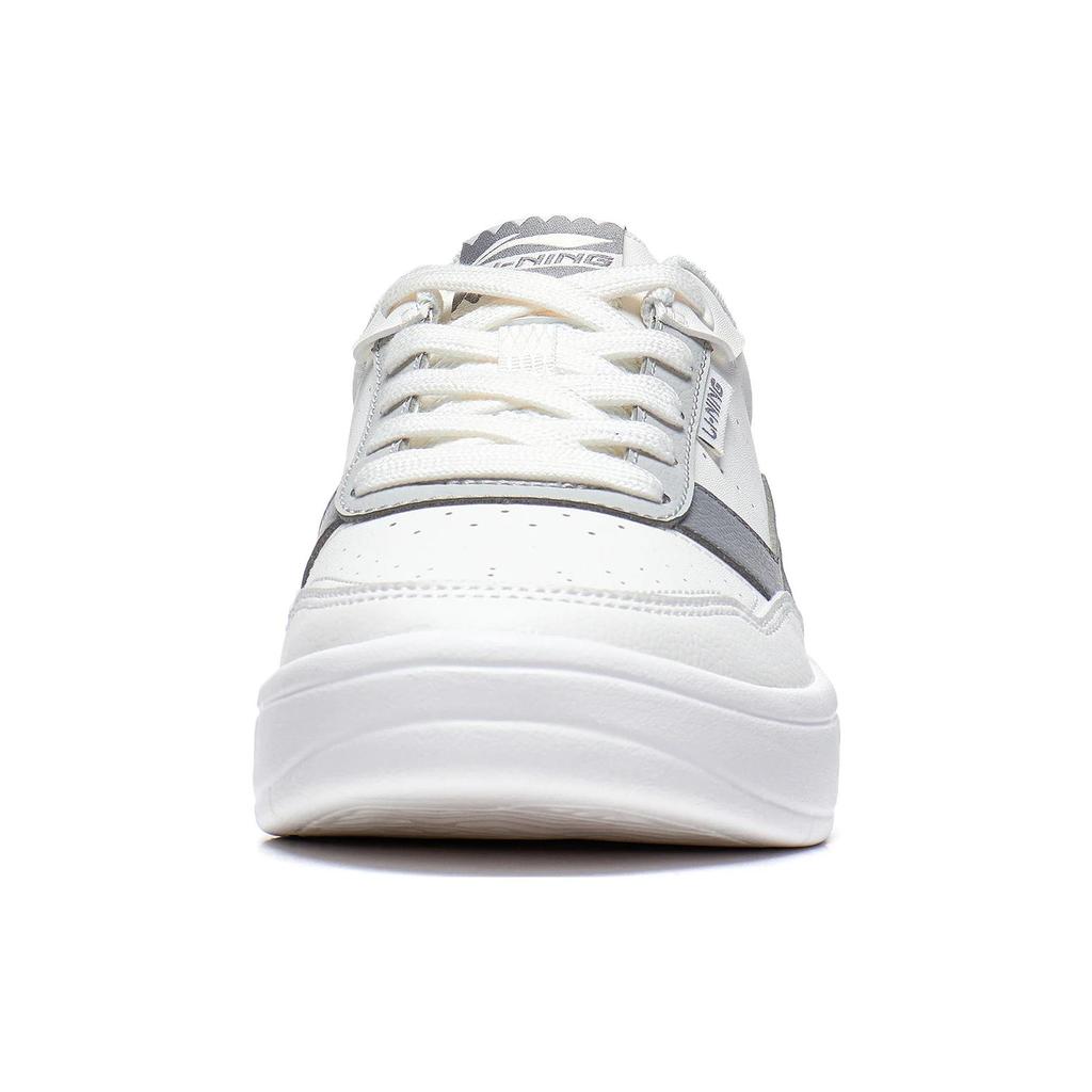 New LiNing Relaxing Anti Slip Wear Resistant Low Top Skateboard Shoes Women's White Gray AGCT402-4