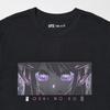 Uniqlo X Oshinoko Collaboration SS24 Versatile Minimalist Anime Print Crew Neck Short Sleeve T-Shirt Men Tops Black 473119-09