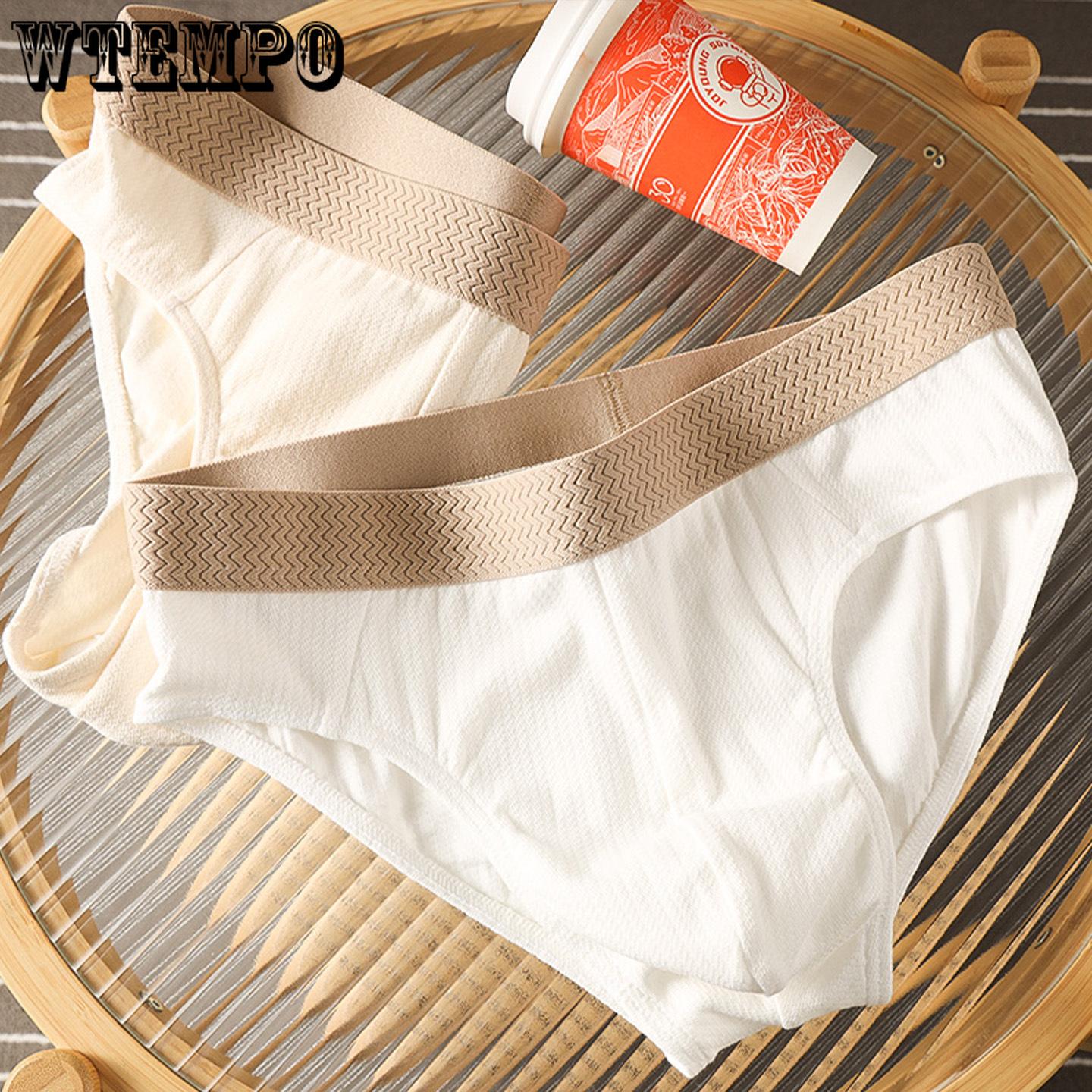 

Men s Pure Cotton Breathable Triangle Underwear Men s Comfortable and Sexy Short Underwear Men M