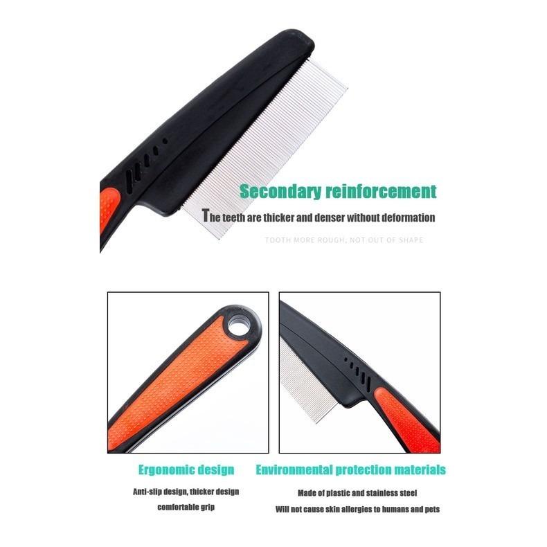 Remove Lice Comb Painless Comfortable Hair Health Black Steel Comb