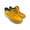 NBA X Nike Air Force 1 Low LV8 GS University Gold Kids Sneakers White-Black BV1248-700