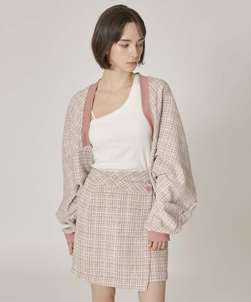 Mualeumoa Blossom Tweed Skirt - Pink