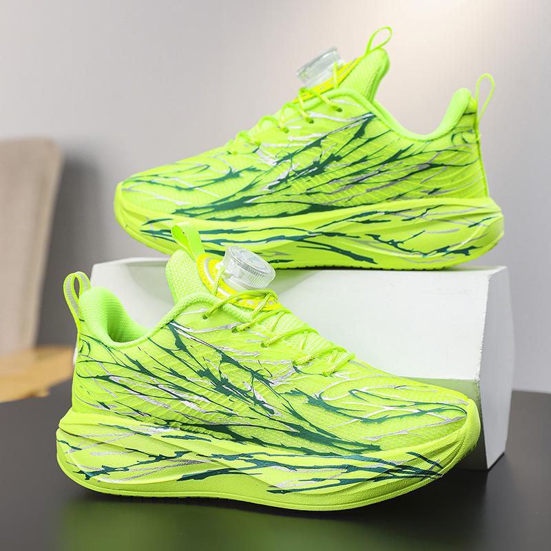 New Arrival Children Sneakers For Boys Air Mesh Breathable Running Sports Shoes Kids Girls Flat Casual Shoes Big Size 40