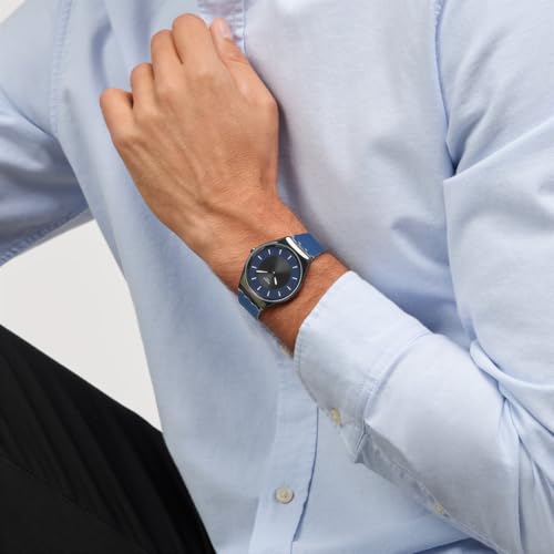 Swatch DUET AT DUSK SYXB108 Wristwatch, Blue