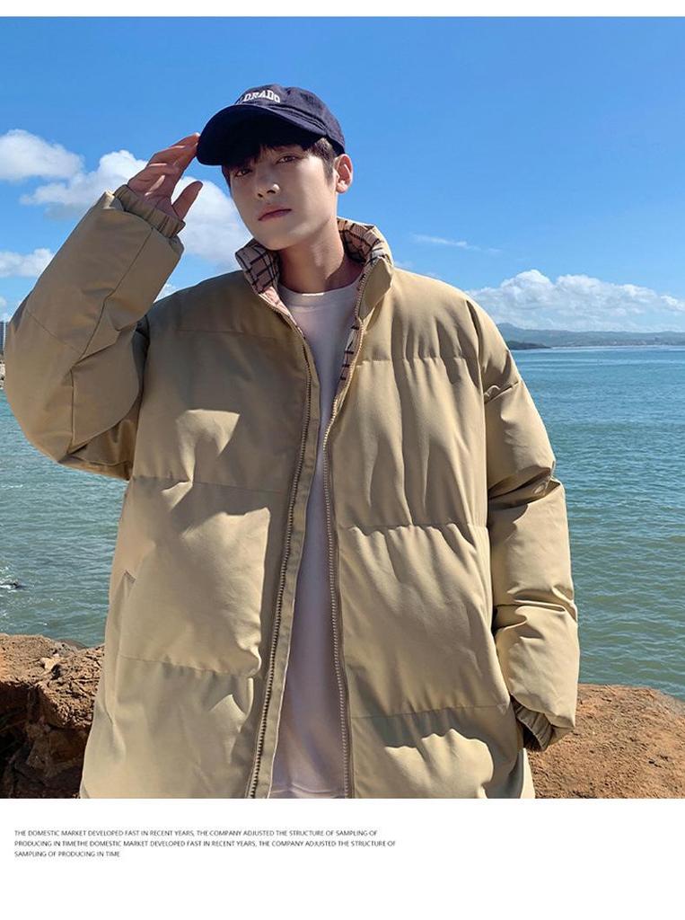 2025 Autumn/Winter Trendy Korean Style Stand Collar Couple Cotton Jacket - Bestseller In Cross-Border Outerwear
