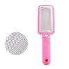 Foot File Huge Foot File Stainless Steel Pedicure Metal Surface Foot Care Tool, Foot File Eliminates Cracked Feet Dead Thick Dry Hard Skin Pink