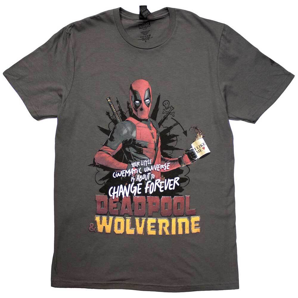 Marvel Comics Deadpool  Wolverine Change Universe T-Shirt Grey New XXXL