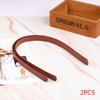 2 Stücke Pu Leder Schultertasche Gurt Weave Frauen Tasche Griffe DIY Ersatz Griff Für Handtasche Gürtel Tasche Zubehör