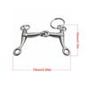 Alloy Horse Bit Charm Keychain Metal Ring Pendant Bag Decoration  Backpack Accessory For Men And Women